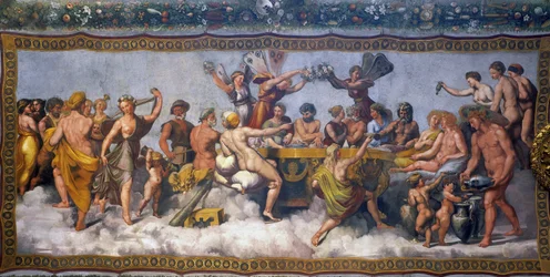Banquet de noces de Cupidon et Psyché, 1517
