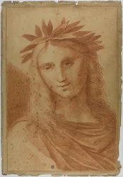 Femme couronnée de laurier