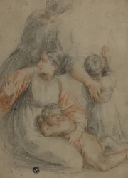Femme et enfants
