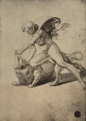 Samson combattant le lion