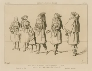 Costumes nationaux allemands - Duché de Saxe-Altenbourg (1815)