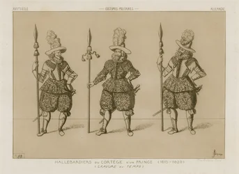 Hallebardiers du cortège d