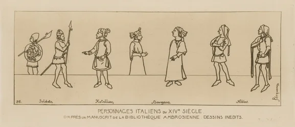 Personnages italiens du 14ème siècle