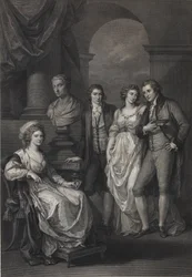 Portrait de famille de Catherine Petrovna Baryatinskaya (1750-1811), née princesse de Holstein-Beck (1793)