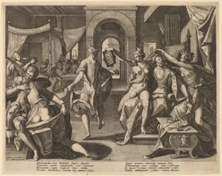 Sardanapale parmi les concubines, 1589