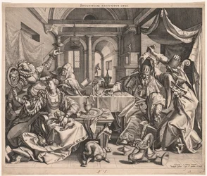 La richesse permet la stupidité, ou, Allégorie de la richesse, de la luxure et de la stupidité