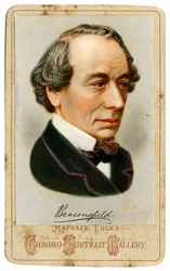 Benjamin Disraeli, 1er comte de Beaconsfield, homme politique conservateur britannique du 19e siècle