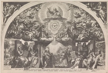 Annonciation avec les six prophètes et les chœurs d