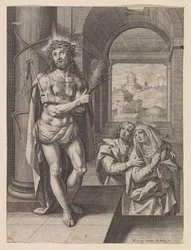 Flagellation du Christ avec Jean et Marie