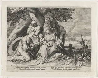 Sainte Famille avec Sainte Catherine et Saint Sébastien