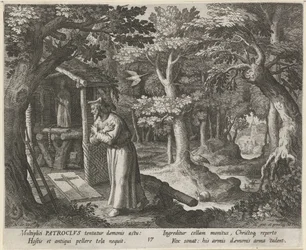 Saint Patrocle de Néris en ermite