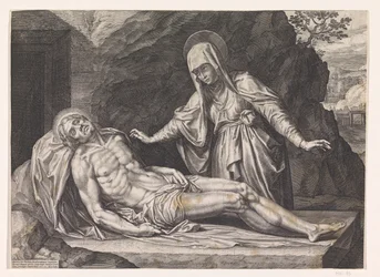 Marie avec le corps du Christ