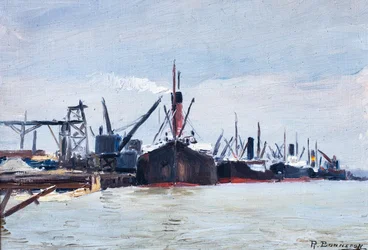 Bateaux dans un port