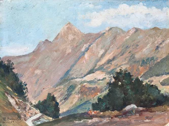Paysage de montagne dans les Pyrénées