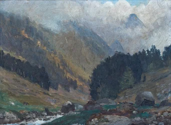 Vallée de Lutour, 8-9-1939 (huile sur bois)
