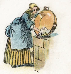 Illustration de "Cendrillon" pour les Contes de Charles Perrault vers 1920