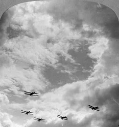 Escadron de bataille en formation de combat, Première Guerre mondiale, c1914-c1918