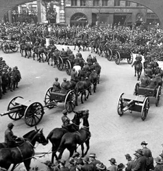 Commémoration de la fin de la Première Guerre mondiale, Londres, 1919