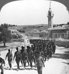 Soldats turcs vaincus, Palestine, Première Guerre mondiale, vers 1917-1918