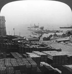 Magasins à Sedd el Bahr, Gallipoli, Turquie, Première Guerre mondiale, 1915