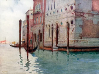 Coin du Palazzo Dario (lithographie couleur)