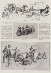Le marché au beurre de Middelburg (lithographie)