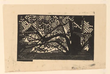 Arbre avec feuilles en forme de cœur