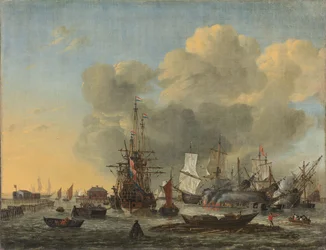 Le calfatage des navires au Bothuisje, Amsterdam