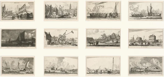 Verscheÿde Schepen en Gesichten van Amstelredam : Partie III