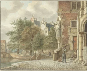 Vue sur un canal de la ville