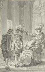 Illustration pour la pièce de théâtre Ines de Castro de Rhijnvis Feith