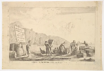 Scène de port, 17ème siècle