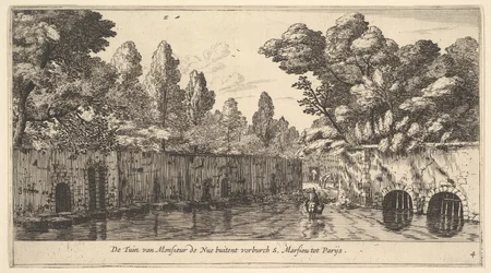 Le Jardin de M. de Nue en dehors de la banlieue de S. Marceau près de Paris, XVIIe siècle