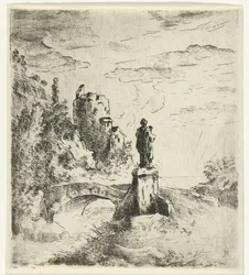 Pont avec statue