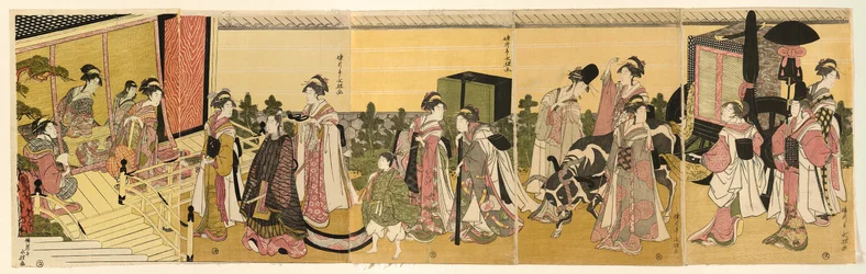 Parodie du prince Genji et de sa procession