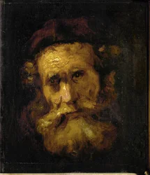 Un rabbin (huile sur toile)