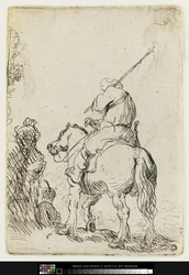 Un soldat turbané à cheval, vers 1632