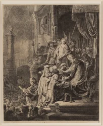 Christ devant Pilate : Grande plaque