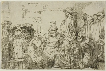 Christ assis disputant avec les docteurs