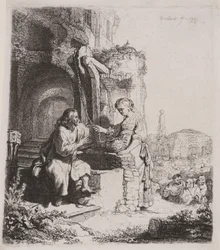 Christ et la femme de Samarie : Parmi les ruines
