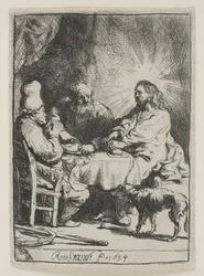 Le Christ à Emmaüs : La petite plaque