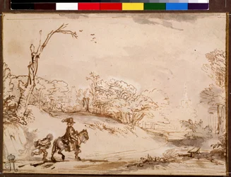 Paysage avec cavalier (Paysage avec cavalier)