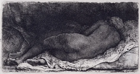 Femme noire allongée