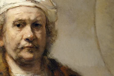 Rembrandt - Autoportrait (détail)