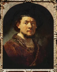 Autoportrait à la barbe (peinture sur toile)