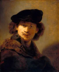 Autoportrait avec bonnet de velours