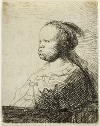 La femme noire blanche, vers 1630
