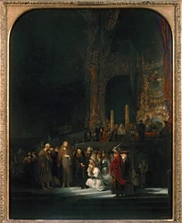 La femme prise en flagrant délit d