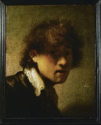 Autoportrait de jeunesse (huile sur panneau)