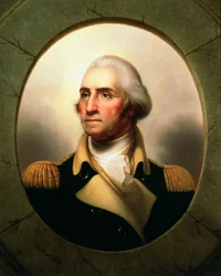 Portrait de George Washington au hublot